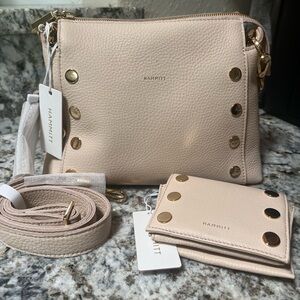 NWT, Hammitt Bryant Med Crossbody Bag & Allen Wallet in Superbloom Pink/Gold